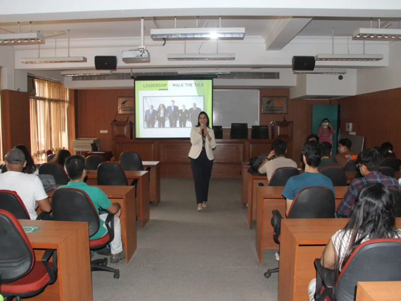 Manjula Katoch Conducted a Session on “Leadership skills”, for the students of a leading Gurugram University
