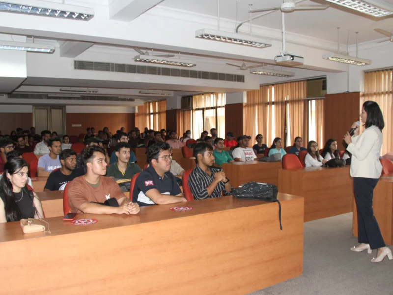 Manjula Katoch Conducted a Session on “Leadership skills”, for the students of a leading Gurugram University
