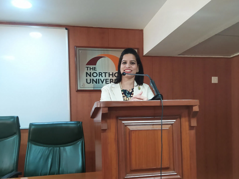 Manjula Katoch Conducted a Session on “Leadership skills”, for the students of a leading Gurugram University