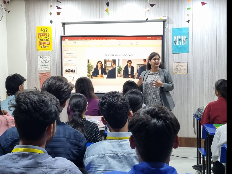 Delhi based Image Consultant and Soft Skills Trainer Kritika Vij parashar conducted a training session titled Stand out before