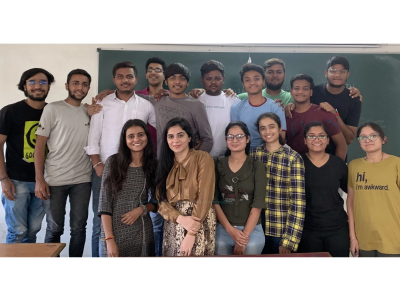 Palak Sirwani Conducted an intensive training for undergraduate students over a span of 2 months