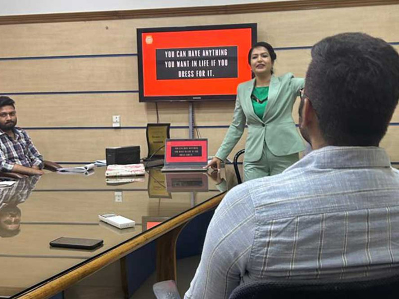 Aarti Sharma recently conducted a training session on Image Management at Flourtech Engineers Pvt. Ltd.
