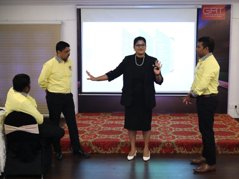 Akshaya Murali Conducted a Session organized by GRT Resorts and Hotels on “The A,B & C of your Professional Image”
