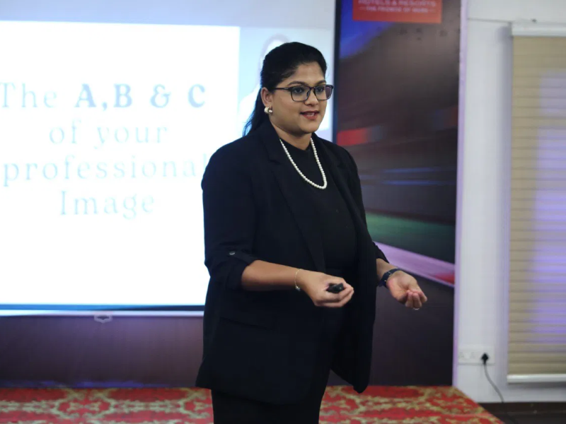 Akshaya Murali Conducted a Session organized by GRT Resorts and Hotels on “The A,B & C of your Professional Image”
