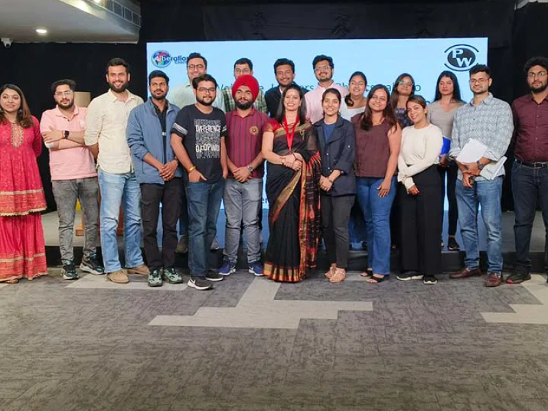 Delhi based Corporate Trainer, Capt Manjula Katoch conducted a Capability Development program for the managers of “Physics Wallah Edtech Company”
