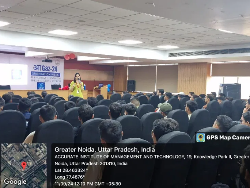 Delhi based Corporate Trainer Capt Manjula Katoch Conducted an Orientation session for the Students of one of the most prestigious Institutes