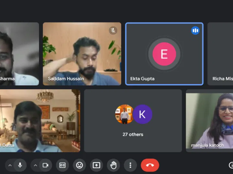 Delhi based Corporate Trainer Capt Manjula Katoch Conducted an online training session on, Email Etiquette and Communication Skills Verbal and Non Verbal