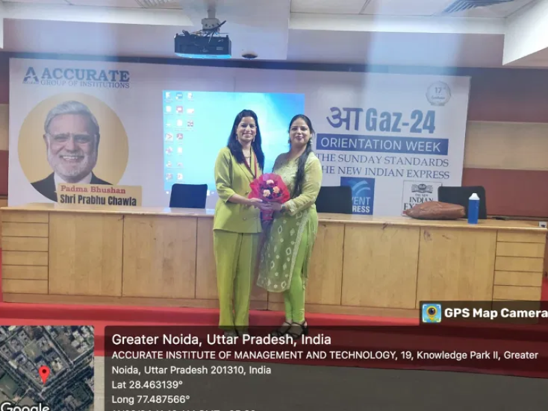 Delhi based Corporate Trainer Capt Manjula Katoch Conducted an Orientation session for the Students of one of the most prestigious Institutes