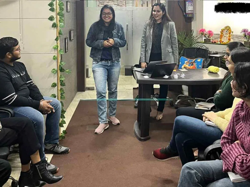 Gaurii Aggarwal Conducted a Session on managing virtual meetings at CP, New Delhi