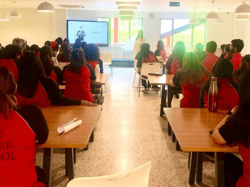 Delhi-based Image Consultant and Soft Skills Trainer Gitika Bhagat conducted a session on Image Management and Dressing for Success