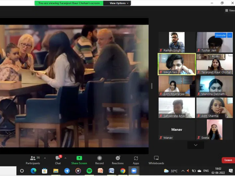 Taranjeet Kaur Chohan was invited as a speaker for a virtual ProGrace programme organised by Adore India