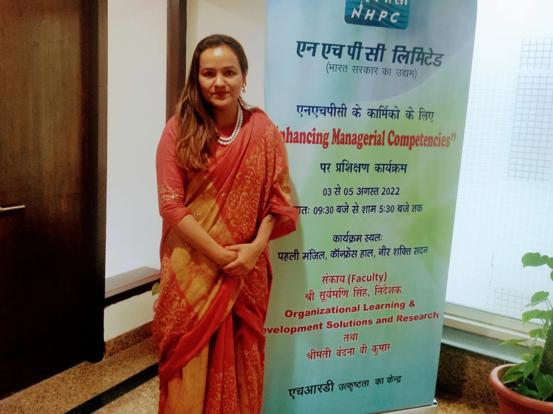 Vandana Vijay Kumar Conducted a Session on Enhancing Managerial Competencies Organized at NHPC