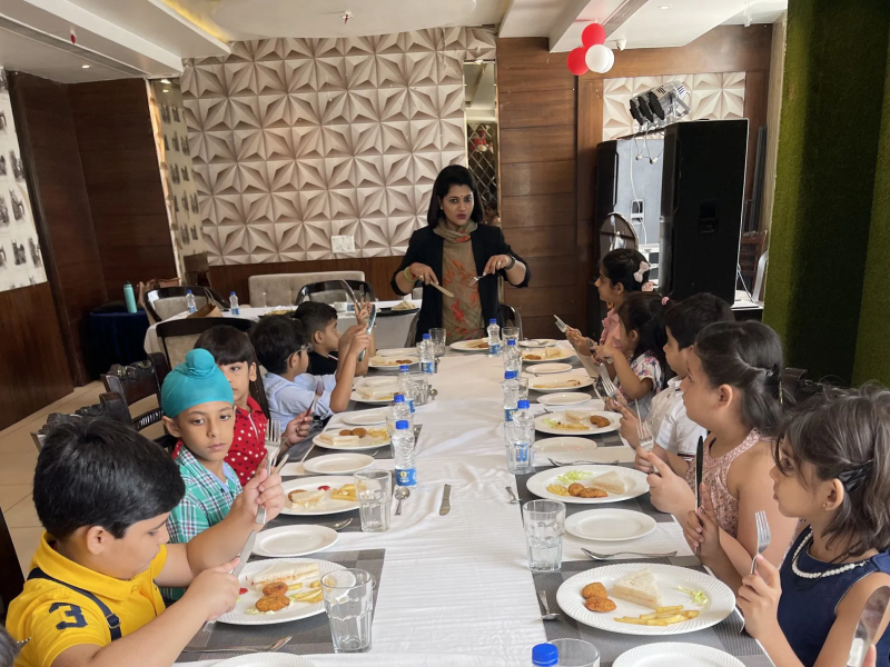 Omkareshwari Pal Invited by Kids Club to Conduct a Dining Etiquette Workshop
