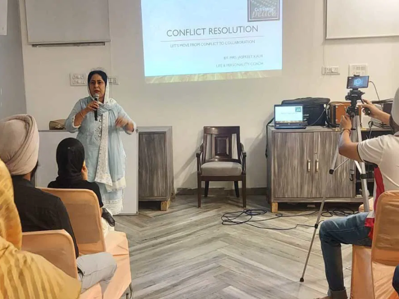 Jaspreet Kaur was recently invited as a Speaker by Youth Sangat, Adol Minds from Gurudwara Sahib, Sector 11, Dwarka