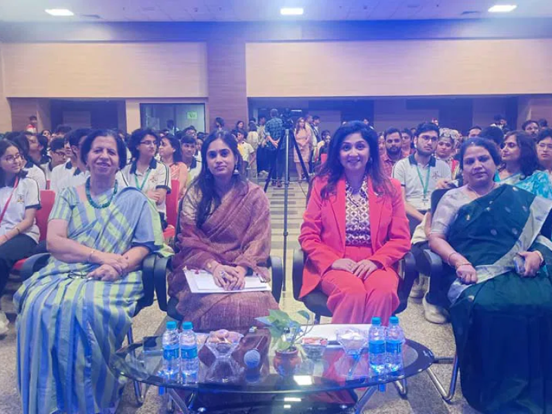 Jaipur-based Soft Skills Trainer Krittika Sharda was invited as a judge of the “Flair Fest” Dance Fusion to one of the premier schools