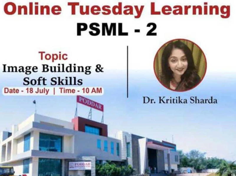 Jaipur-based Certified Soft Skills Trainer Krittika Sharda conducted an ONLINE training session on the Topic Image Building and Soft Skills
