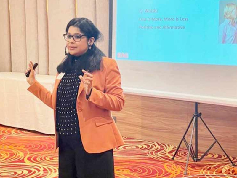 Mahalaxmi Krishnan Conducted Presentation Skills Workshop for BNI (Business Network International) Navi Mumbai Region