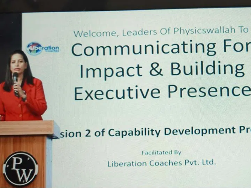 Delhi based Corporate Trainer, Capt Manjula Katoch conducted a Capability Development Program for the young leaders of one of the most premier Indian Multinational Edtech companies
