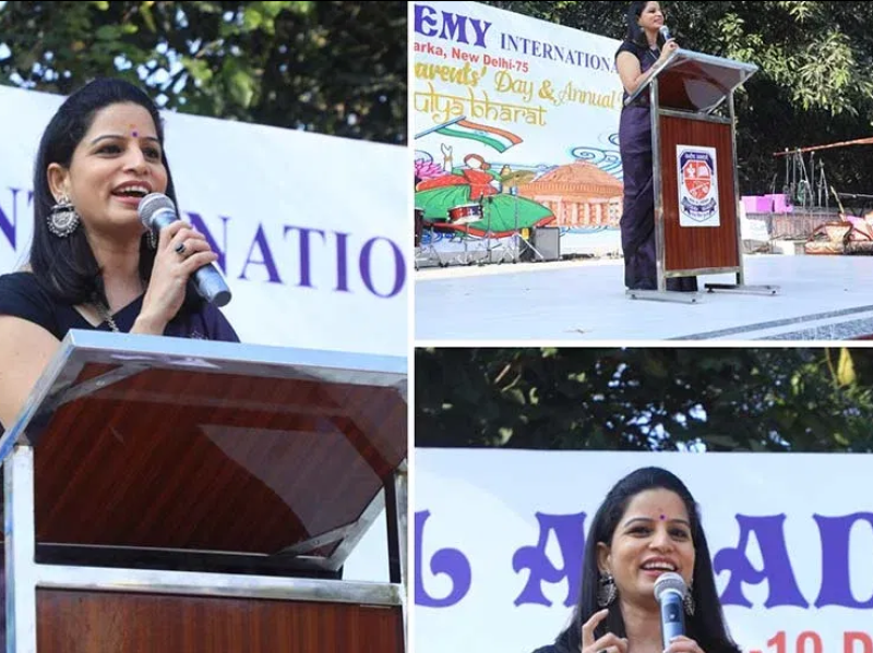 Delhi based Corporate Trainer, Capt Manjula Katoch was invited as a Chief Guest to deliver a motivational talk on the occasion of Grandparents’ Day