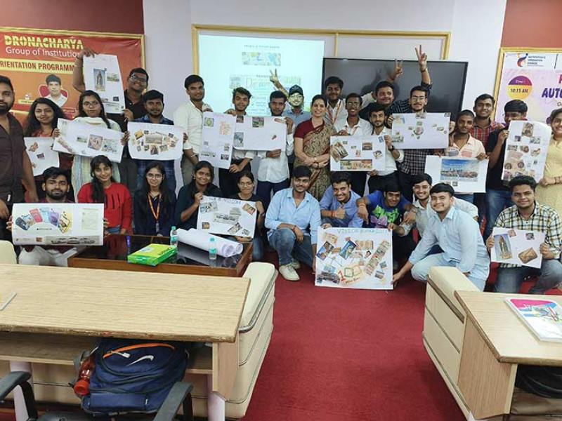 Delhi based Corporate Trainer, Capt Manjula Katoch conducted a training session on, “Goal Setting- Know Your Destination” for the students of Dronacharya group of Institutions
