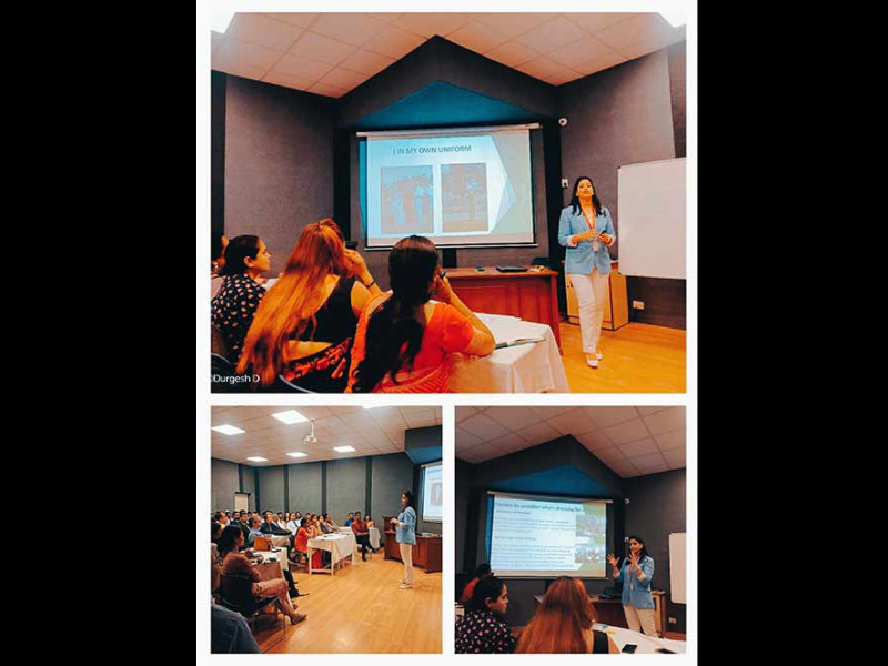 Capt Manjula Katoch conducted a training session on “Professional Dressing and grooming” for Kasiga International School, Dehradun.