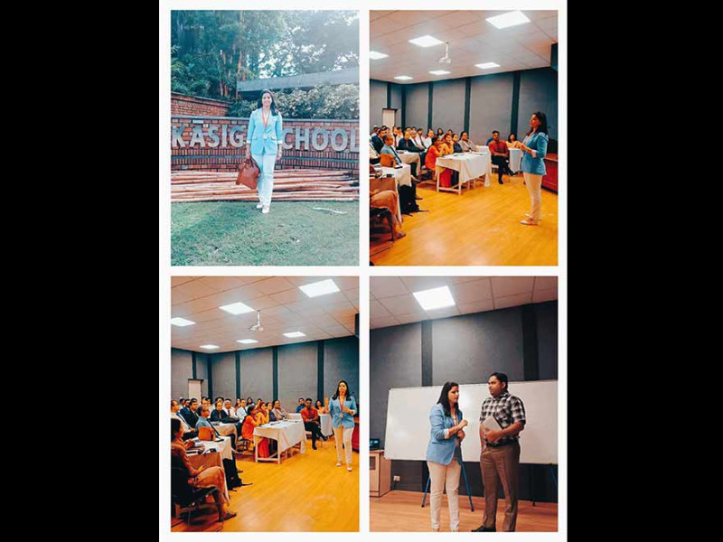 Capt Manjula Katoch conducted a training session on “Professional Dressing and grooming” for Kasiga International School, Dehradun.