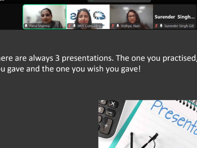 New Delhi-based Soft Skills Trainer Parul Sharma conducted an online session on 