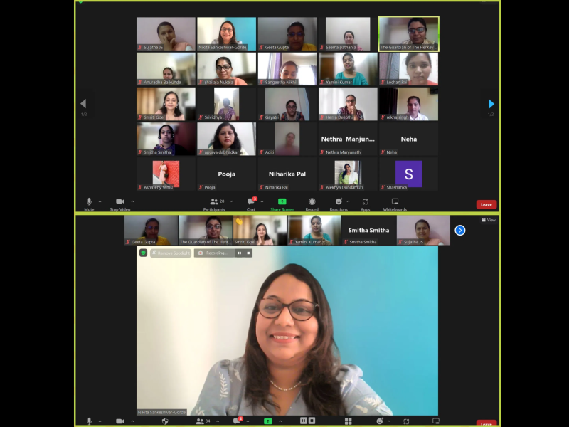 Nikita Sankeshwar Gorde Invited by JobsForHer as a panelist, to share her comeback journey along with Image Management tips