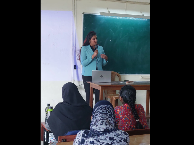 Rashmi Ramachandran Conducted a Session for the students of Shree Narayan Guru College of Commerce