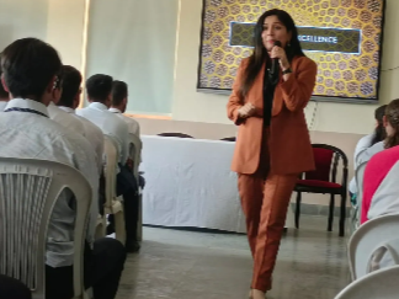 Krittika Sharda conducted a training session on “Art and Magic of Soft Skills ” in Aryan College, Ajmer