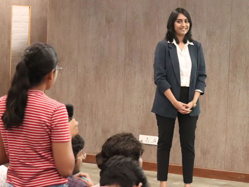 Shagun Singh recently conducted a training session on The Art of Effective Communication at Ajay Kumar Garg Engineering College