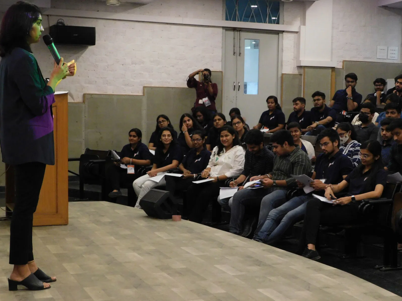 Shagun Singh recently conducted a training session on The Art of Effective Communication at Ajay Kumar Garg Engineering College