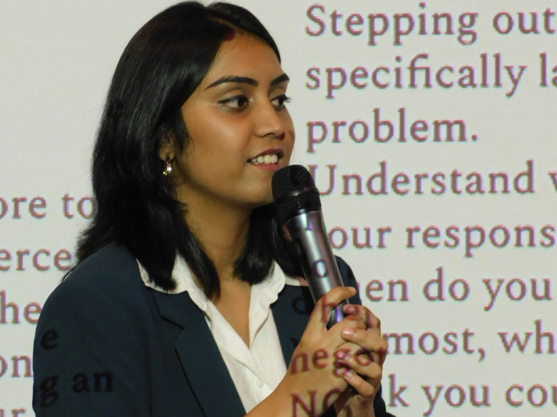 Shagun Singh recently conducted a training session on The Art of Effective Communication at Ajay Kumar Garg Engineering College