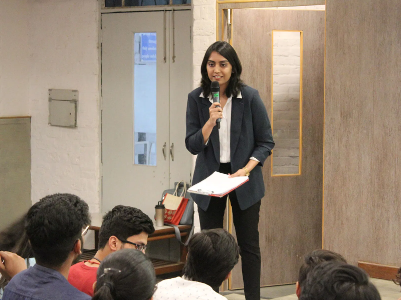 Shagun Singh recently conducted a training session on The Art of Effective Communication at Ajay Kumar Garg Engineering College