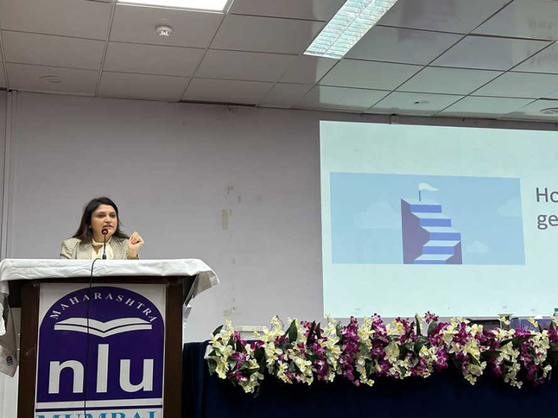 Shaifali Singh facilitated a 2-hour session for the potential students of the prestigious Maharashtra National Law University (MNLU)