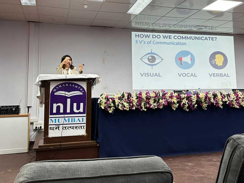 Shaifali Singh facilitated a 2-hour session for the potential students of the prestigious Maharashtra National Law University (MNLU)