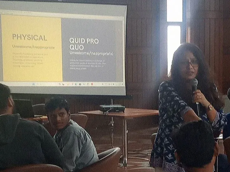 Kolkata based Soft Skills Trainer, Shayanti Roy, conducted a workshop on Prevention of Sexual Harassment