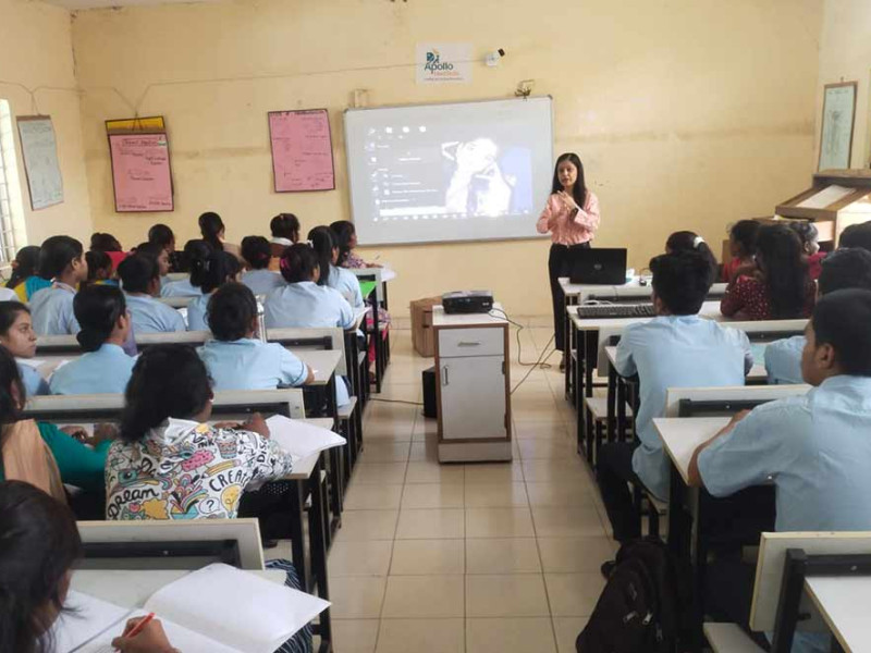 Shrilakshmi Hegde conducted a training session on Personality development at SGR College of nursing Bangalore