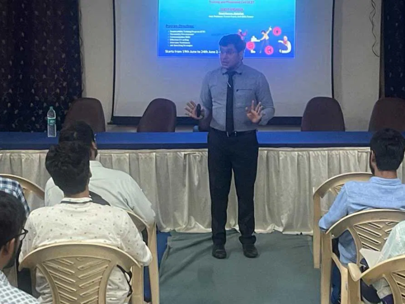 Syed Hassan Abdullah delivered a Employability Training Program for Engineering Students of Deccan College of Engineering and Technology