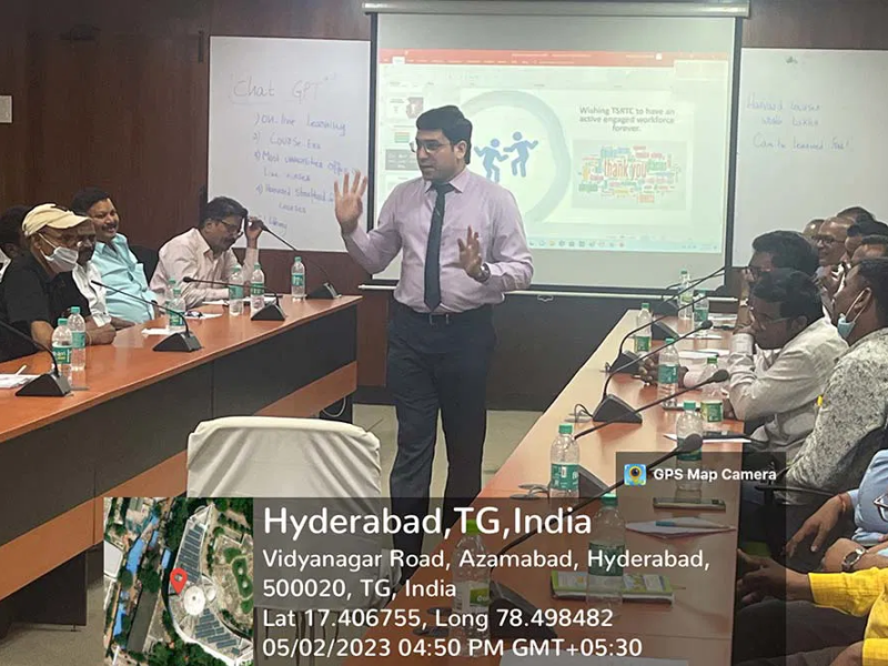 Syed Hassan Abdullah recently delivered a Training Program on Employee Engagement Practices at TSRTC Bhavan