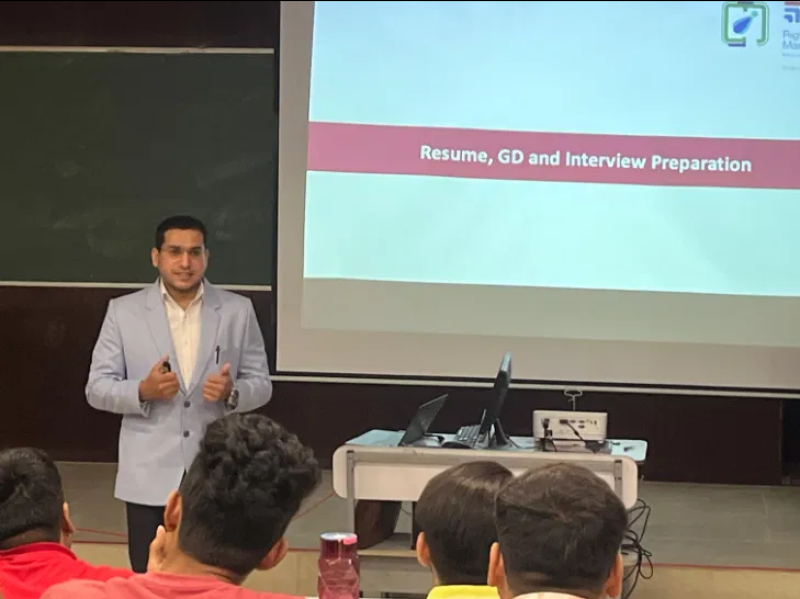 Hyderabad-based Image Consultant and Soft Skills Trainer Syed Hassan Abdullah conducted a training sessions on Employability Skills to students of IIITDM, Jabalpur