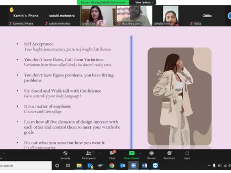 Sakshi Dua recently conducted a workshop titled – “Shape of YOU”