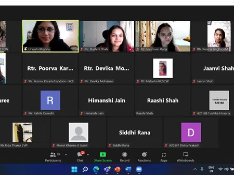 Urvashi Khanna recently conducted online workshops on “First Impressions” for 4 reputed colleges of Mumbai