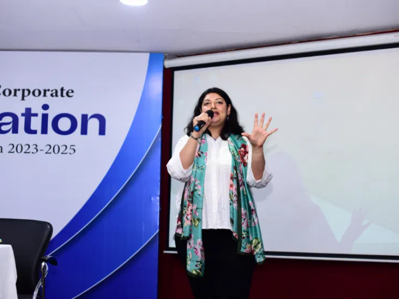 Delhi based Soft Skills Trainer Umika Mehra invited by the Jagannath International Management School (JIMS) Kalkaji as Guest of Honour for Campus to Corporate Ready event