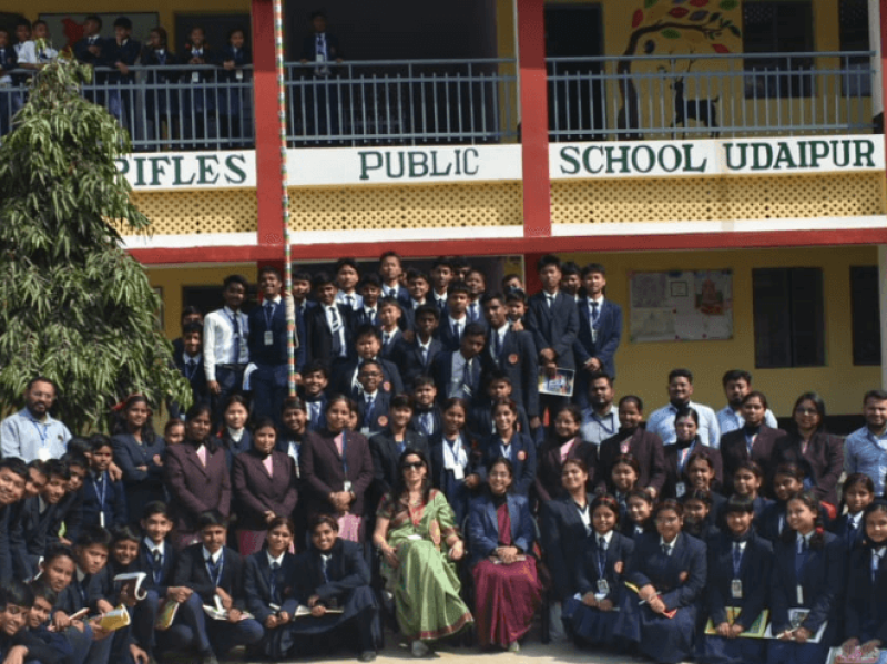 Delhi based Corporate Trainer, Capt Manjula Katoch Conducted a training session on Time Management for the students and teachers of a renowned School at Udaipur, Tripura