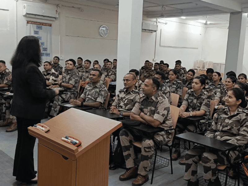 Shweta Mishra Singh, Aspiring Soft Skills Trainer, Conducts Professional Behaviour Training for CISF Personnel