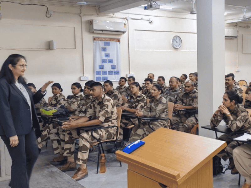 Shweta Mishra Singh, Aspiring Soft Skills Trainer, Conducts Professional Behaviour Training for CISF Personnel