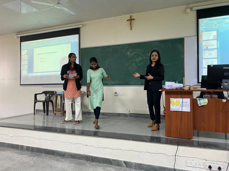 Shrilakshmi Hegde Invited as a Trainer for a session organized at St John’s College, Bangalore
