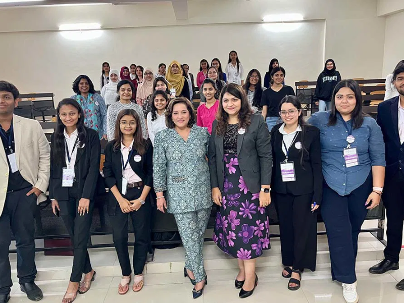 Yogita Sethi was recently invited as a speaker for a Conclave organised by LJ University-Antrapreneur
