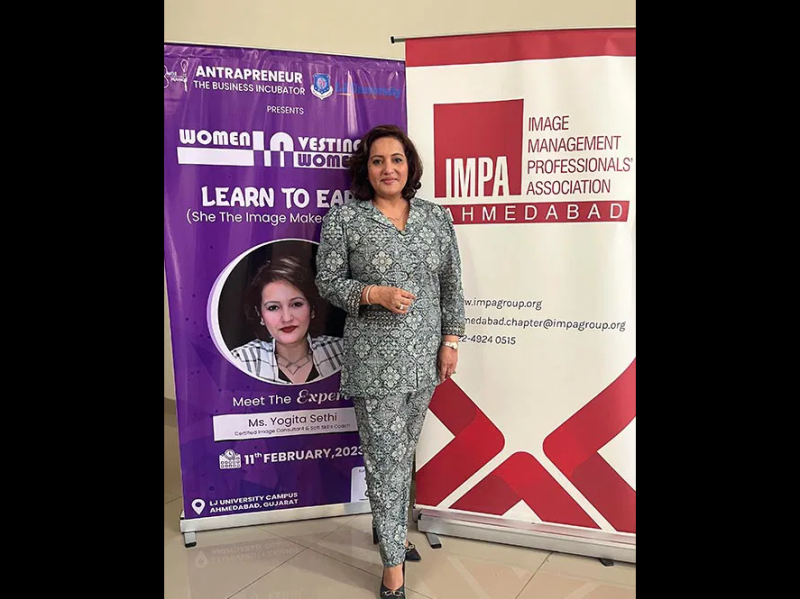 Yogita Sethi was recently invited as a speaker for a Conclave organised by LJ University-Antrapreneur